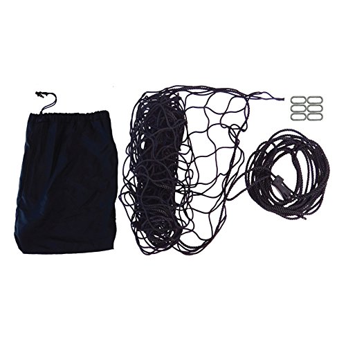 MILITARY CARGO NET 60"x96" (USA!) with 4" Squares, Cinch Rope, 6 Snap-Hook and Storage Bag