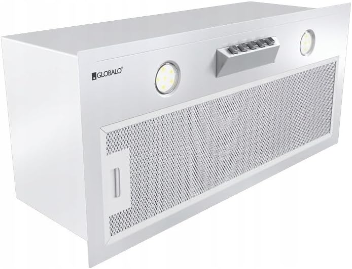 GLOBALO Nowimo 60.1 White built-in extractor hood, front view