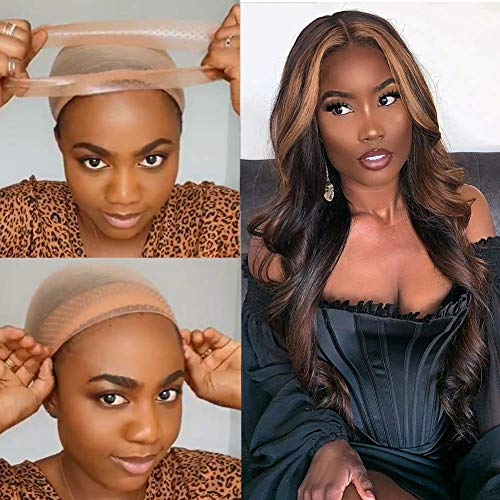 Brown Silicone Wig Silicone Wig Headband Sweatproof Seamless Wig Hand without Gel or Glue Elastic Hair Band Non Slips Wig Band for Wigs Sports Yoga