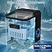 Countertop Ice Makers, 44lbs Per Day Ice Cube Maker, 9 Ice Cubes Ready in 9 Mins, Auto Self-Cleaning Ice Maker with Transparent Lid for Home/Kitchen/Camping/RV