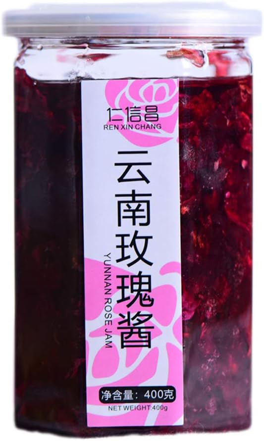 Yunnan Plateau Rose Petal Jam All Natural Yunnan Jam Pure Rose Blended with Honey 14.1 oz jar