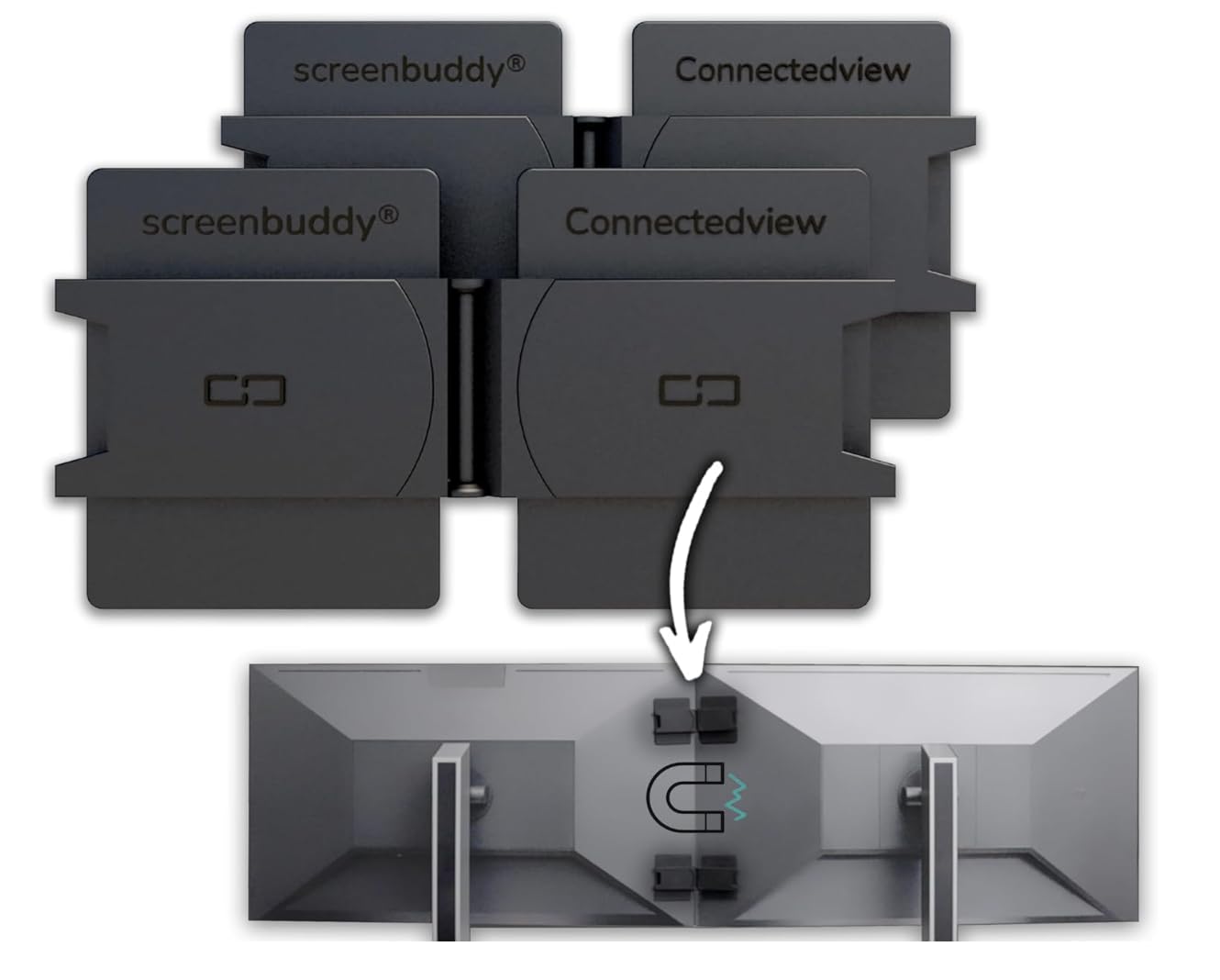 Amazon | モニター間のすき間』を無くす、スクリーンコネクター