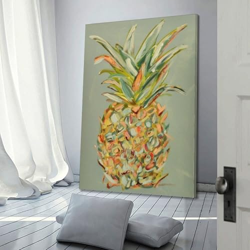 Poster impressionniste ananas moderne décoration murale esthétique 20x30