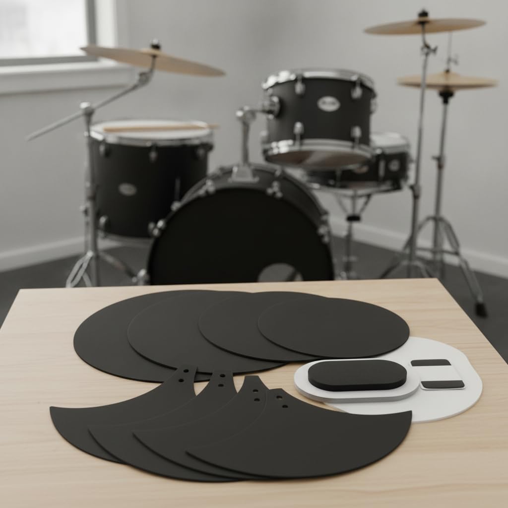 Schlagzeug-Dämpfer-Set, Übungsdämpfer, 10''12''14''16''22''
