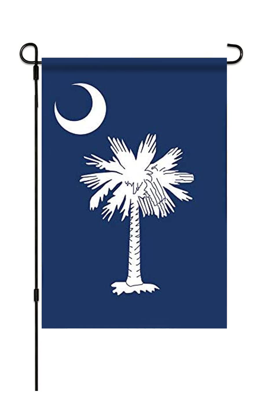 Mflagperft South Carolina State Garden Flags 12 * 18 Inches Double Sided Vivid Color and Fade Proof Small Yard Flags for Indoor and Outdoor Decorations (South Carolina)