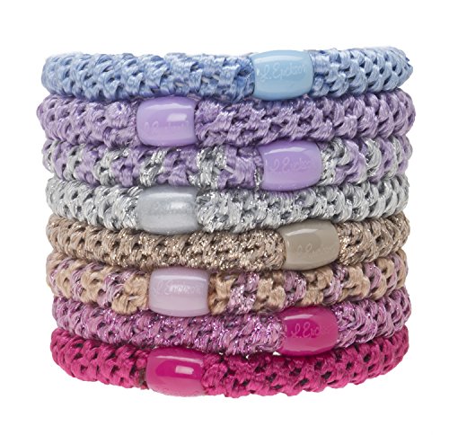 L. Erickson Grab & Go Pony - Bloom - 8 Pack Ponytail Holder Hair Ties