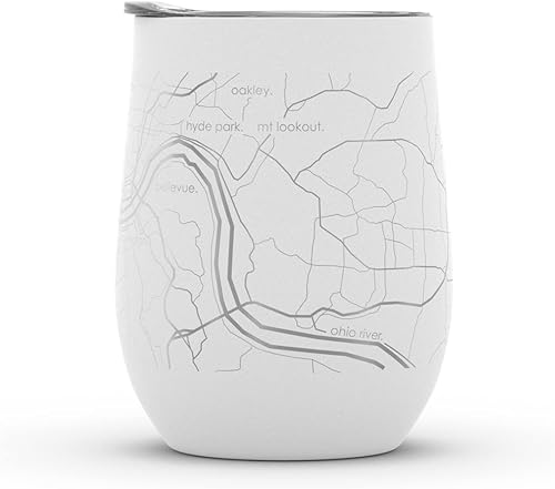 Vista 789 de Well Told Lexington Kentucky Map - Vaso de vino aislado con grabado de mapa de Kentucky, taza de acero inoxidable grabada (12 onzas, verde domingo)