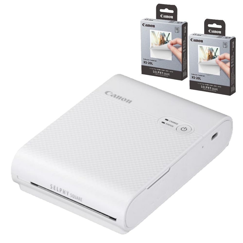 【新品同様】Canon プリンター SELPHY SQUARE QX10 白 Amazon.co.jp: Canon スマートフォン用プリンター SELPHY SQUARE QX10