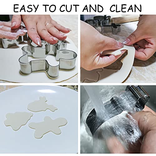 Halcyerdu 12pcs Formine per Biscotti Natale