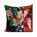 Generic Race Formula Car Driver Daniel Ricciardo Celebrating Cuscino con Paillettes Regalo Divertente Sequin Pillow Case Gift, Decorative Cushion Pillow Cover 40 x 40 cm (Senza Inserto per Cuscino)