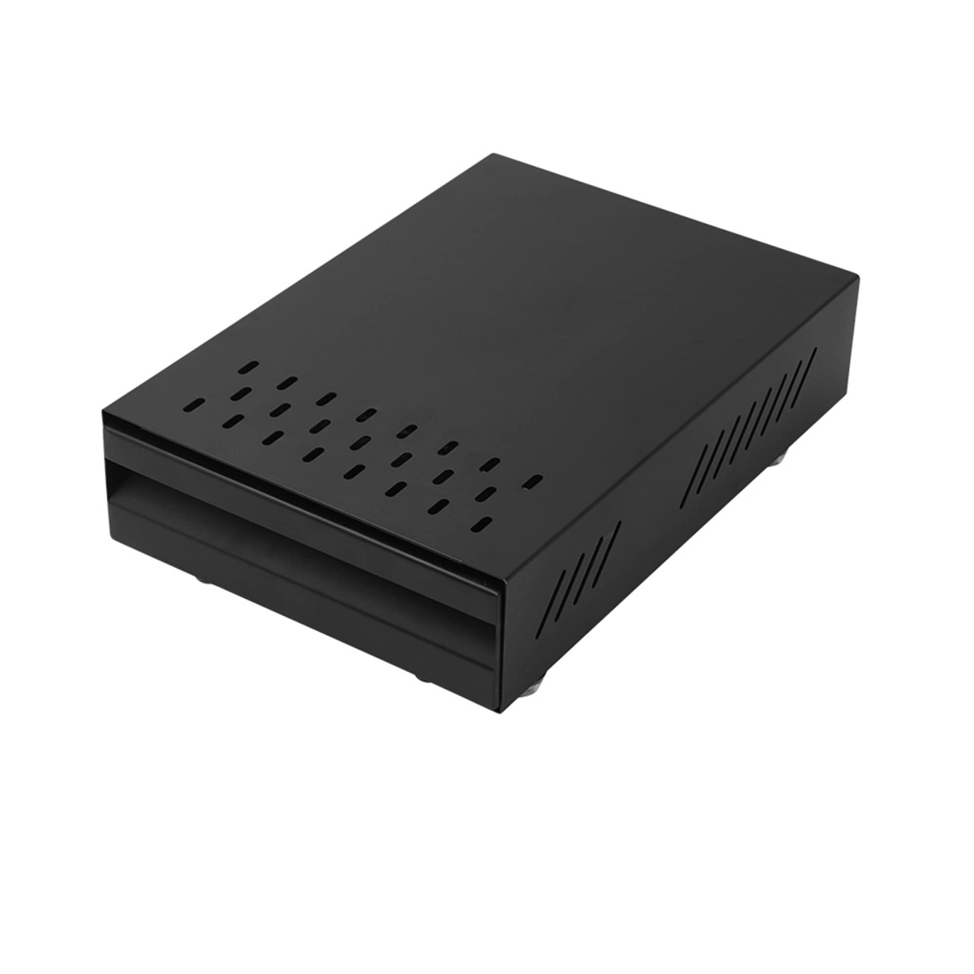 Sacar Acero Inoxidable Caja De Golpes De Café Cajón Espresso Molino Contenedores Con Barra Para Familias O Uso Comercial (Negro)