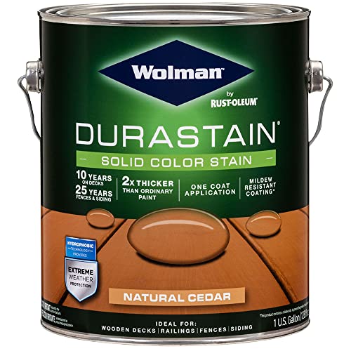 Wolman 288080 Durastain One Coat Solid Color Natural Cedar gal