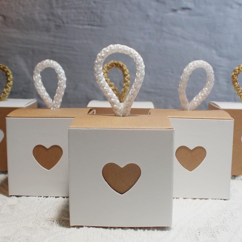 20-100 pièces 5,5x5,5 cm boîtes à collations en Papier décoratives, boîtes de friandises polyvalentes pour Les fêtes d'anniversaire d'enfants, Les Mariages de Noël et Les Vacances