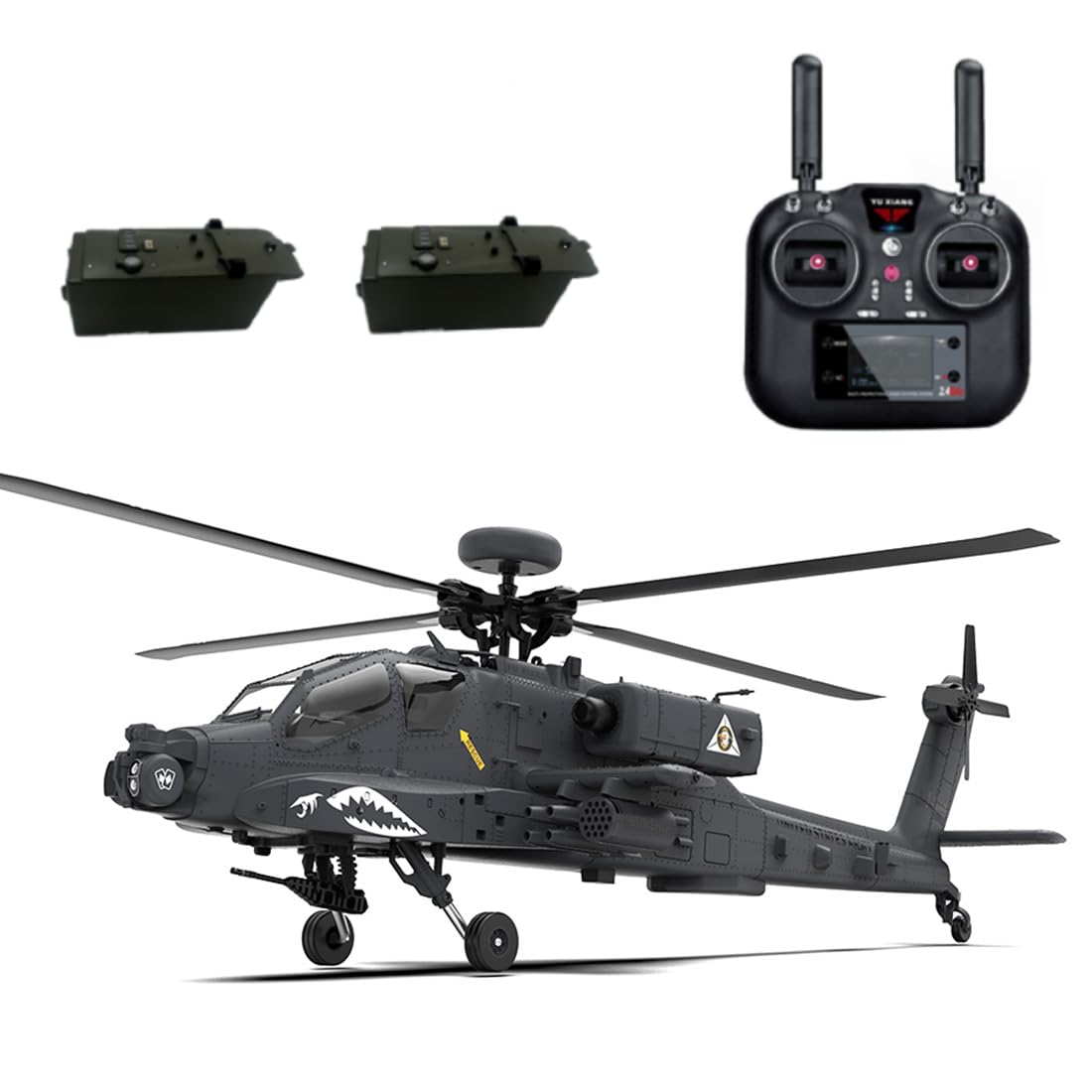 F11-S AH64 1/32 RC śmigłowiec Apaache, 2,4 G 6-kanałowy dwuosiowy napęd Flybarless 6G/3D Stunt model samolotu z GPS i przepływem optycznym (wersja RTF)