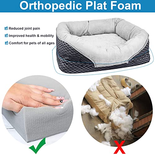 AsFrost Dog Bed Orthopedic Dog Bed,Bolster Dog Beds for Small / Medium / Large Dogswith Solid Orthopedic Foam- Soft… - Image 3