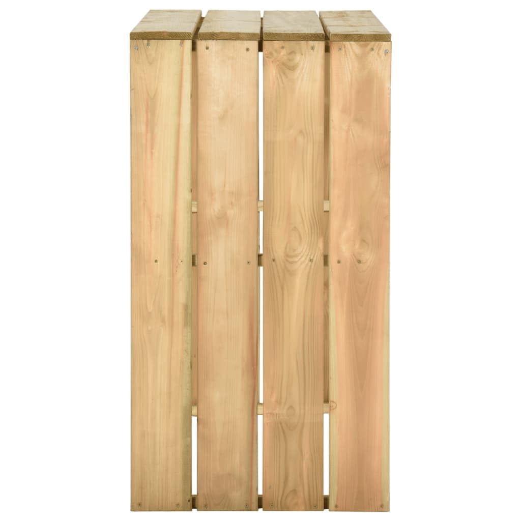 Fengshui Stół barowy 100 x 60 x 110 cm impregnowane drewno sosnowe