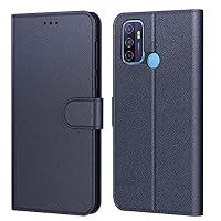 Tenphone - Custodia per Oppo A53 / A53s 2020, in pelle PU, chiusura magnetica, vari colori disponibili per Oppo A53/A53s (6,5 pollici), colore: Nero