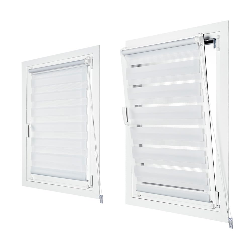 ESTOR ENROLLABLE CLIP&FIX NOCHE&DIA BLANCO 75x180cm