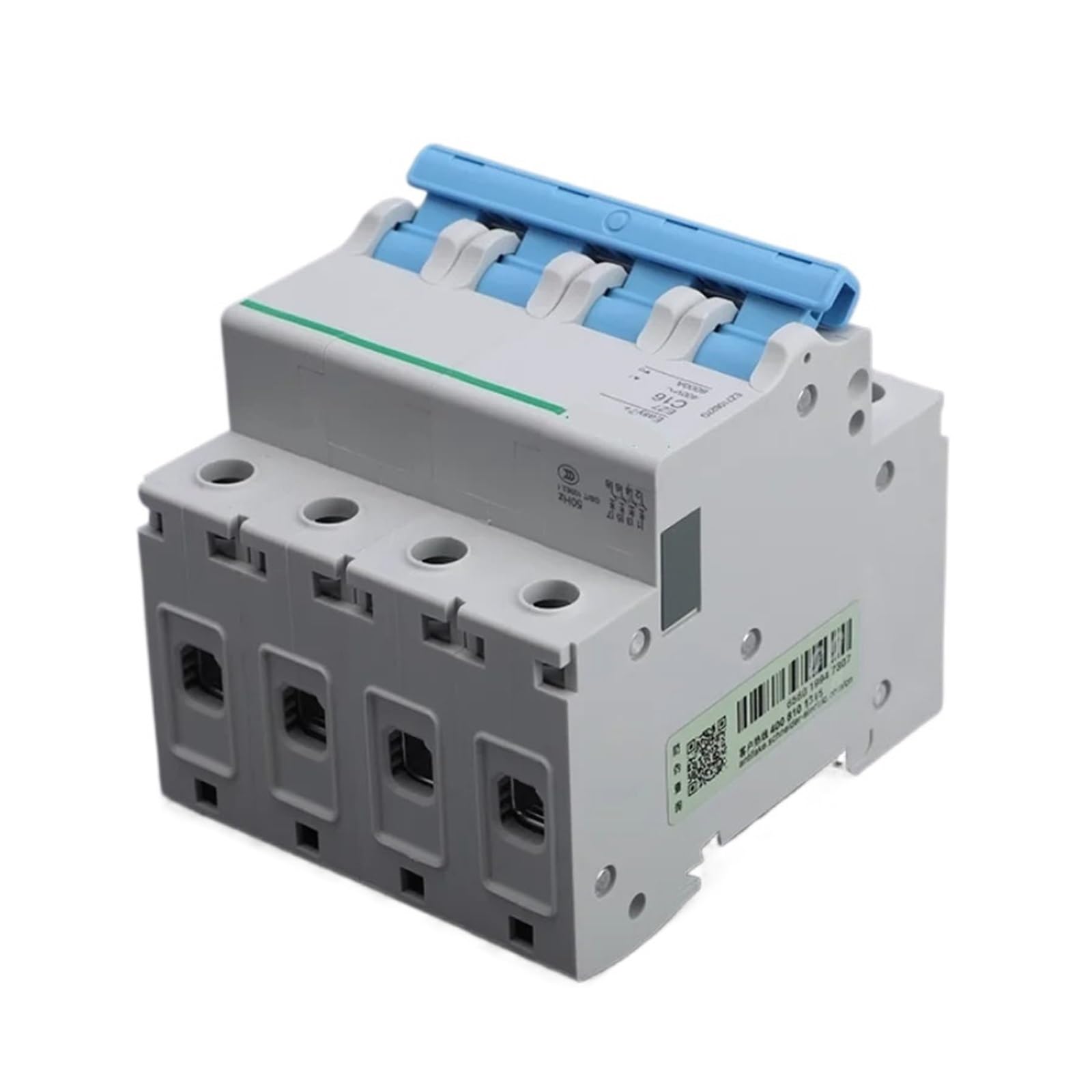 EZ7 Miniature Circuit Breaker D-Type 1P 2P 3P 4P D1A D6A D16A D25A D32A D40A D63A 1Pcs(4,D10A)