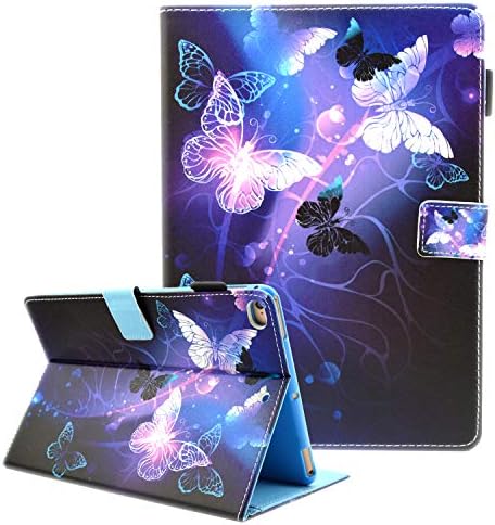 iPad Mini Case, iPad Mini 2/3 Case, iPad Mini 4 Case, iPad Mini 5 Case, Fvimi Multi-Angle Viewing Folio Smart Leather Cover with Auto Sleep/Wake for 7.9" Apple iPad Mini 1/2/3/4/5, Purple Butterfly