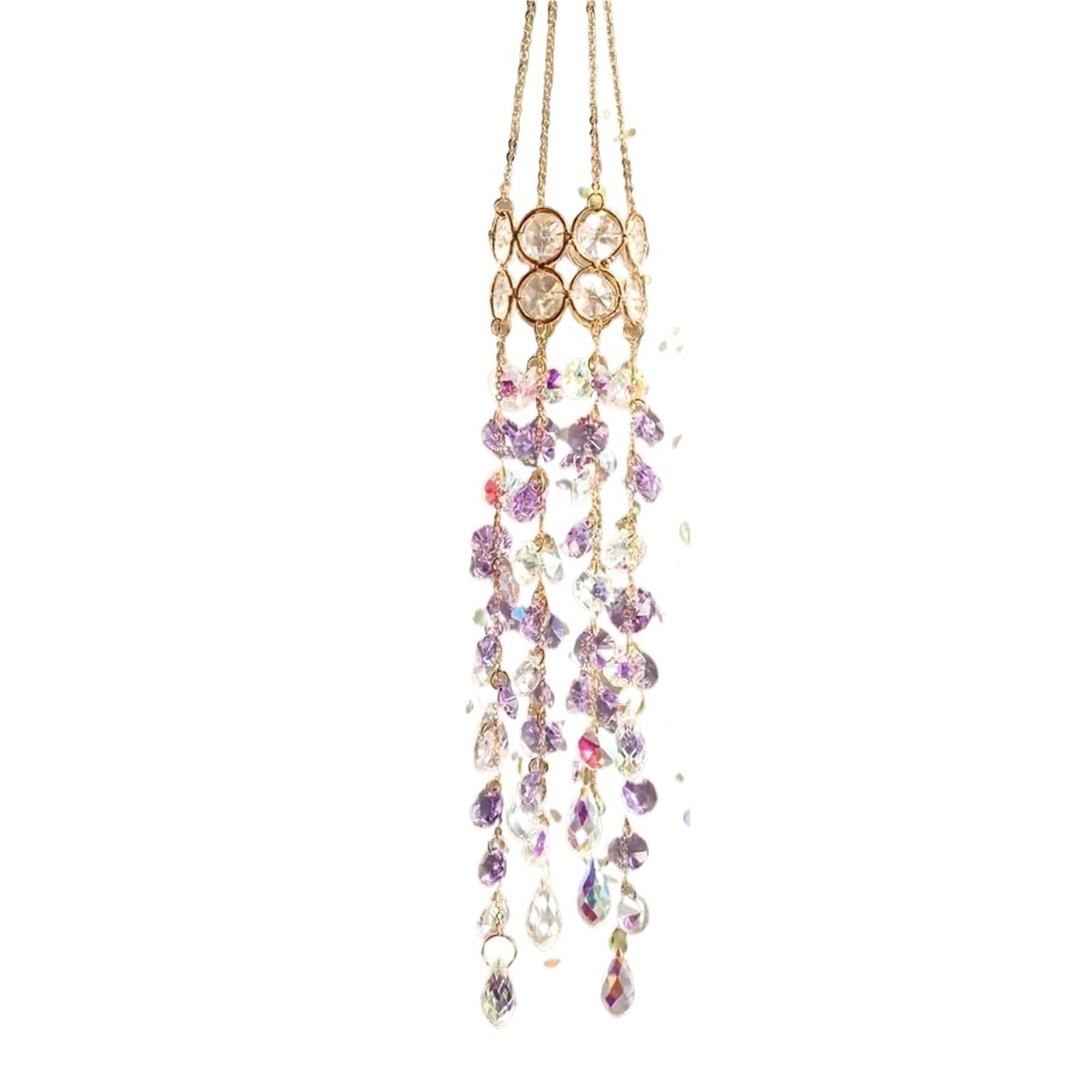 ZUXWUX Sun Catcher Hanging Window Garden Crystal Sun Catcher Suitable For Indoor And Outdoor Decoration Party(Color2)