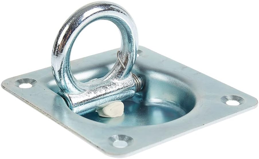 Anneau D'arrimage En D En Acier Inoxydable 316 Avec Plaque - Pour Bateau, Remorque, Camion - Fixation Sécurisée