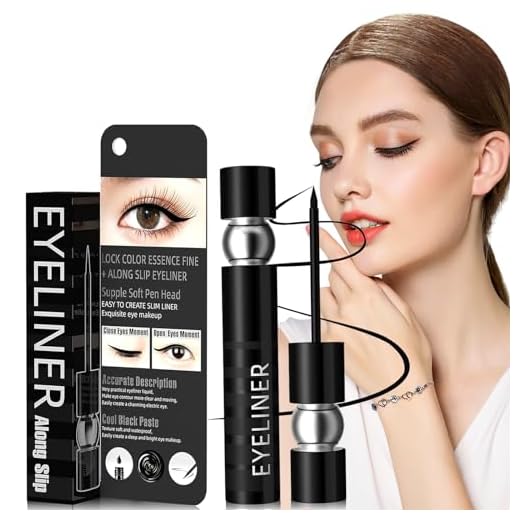 Eyeliner Negro Probuk Delineador de Ojos a Prueba de Agua Mate con Aplicador Flexible,Delineador de Ojos Líquido Larga Duracion de Secado Rápido de Precisión,Crear un Maquillaje de Ojos Perfecto
