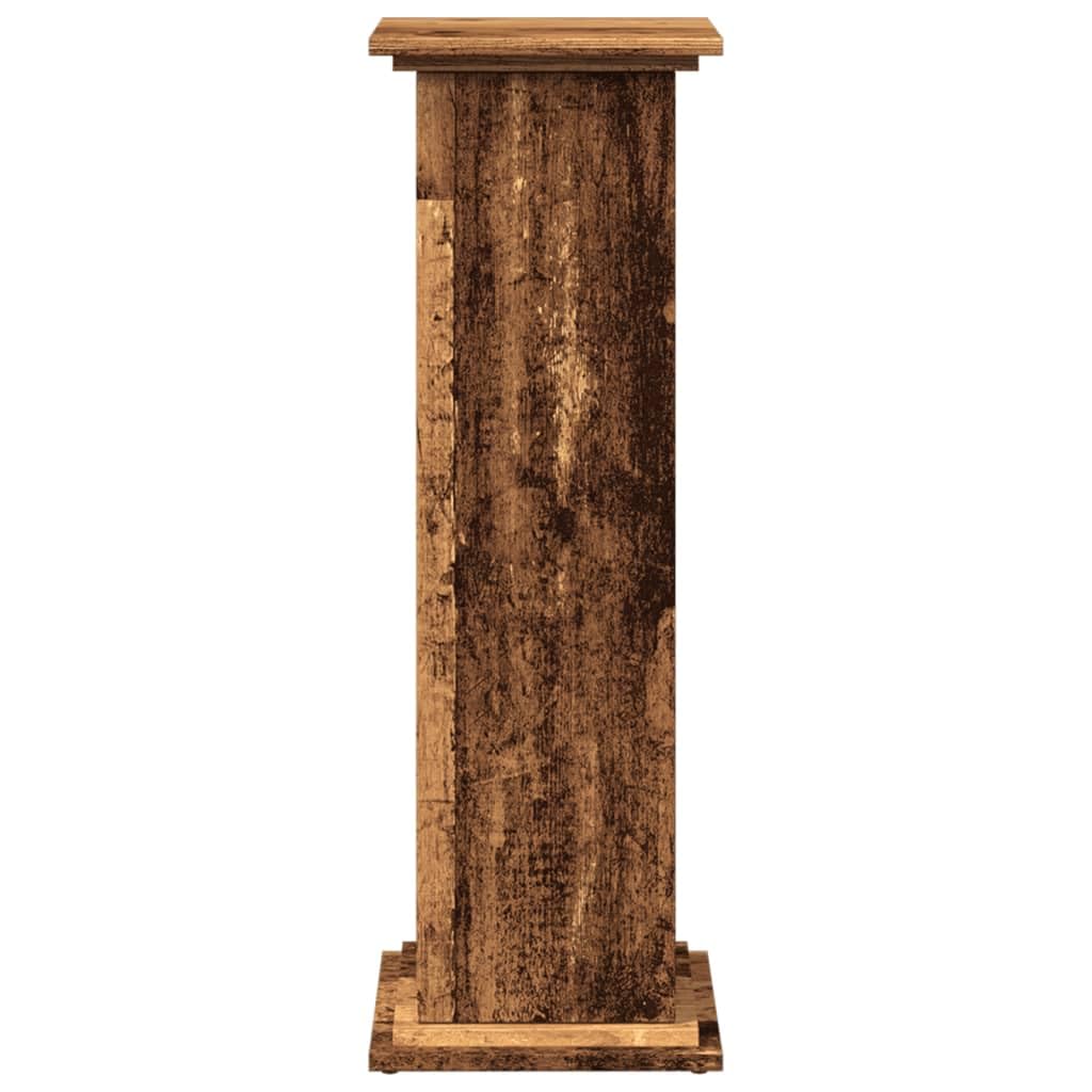 vidaXL Piédestal avec rangement vieux bois bois d'ingénierie