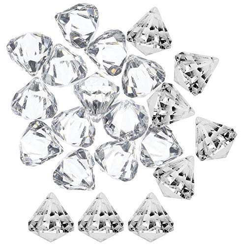 Ziyero 30 Piezas Decoración de Prismas Facetados Bola de Cristal de Arco Iris Brillante, para Decoración de Interiores, Fiestas, Automóviles, árboles Navidad, DIY, Obras de Arte Etc—Diamante Mitación