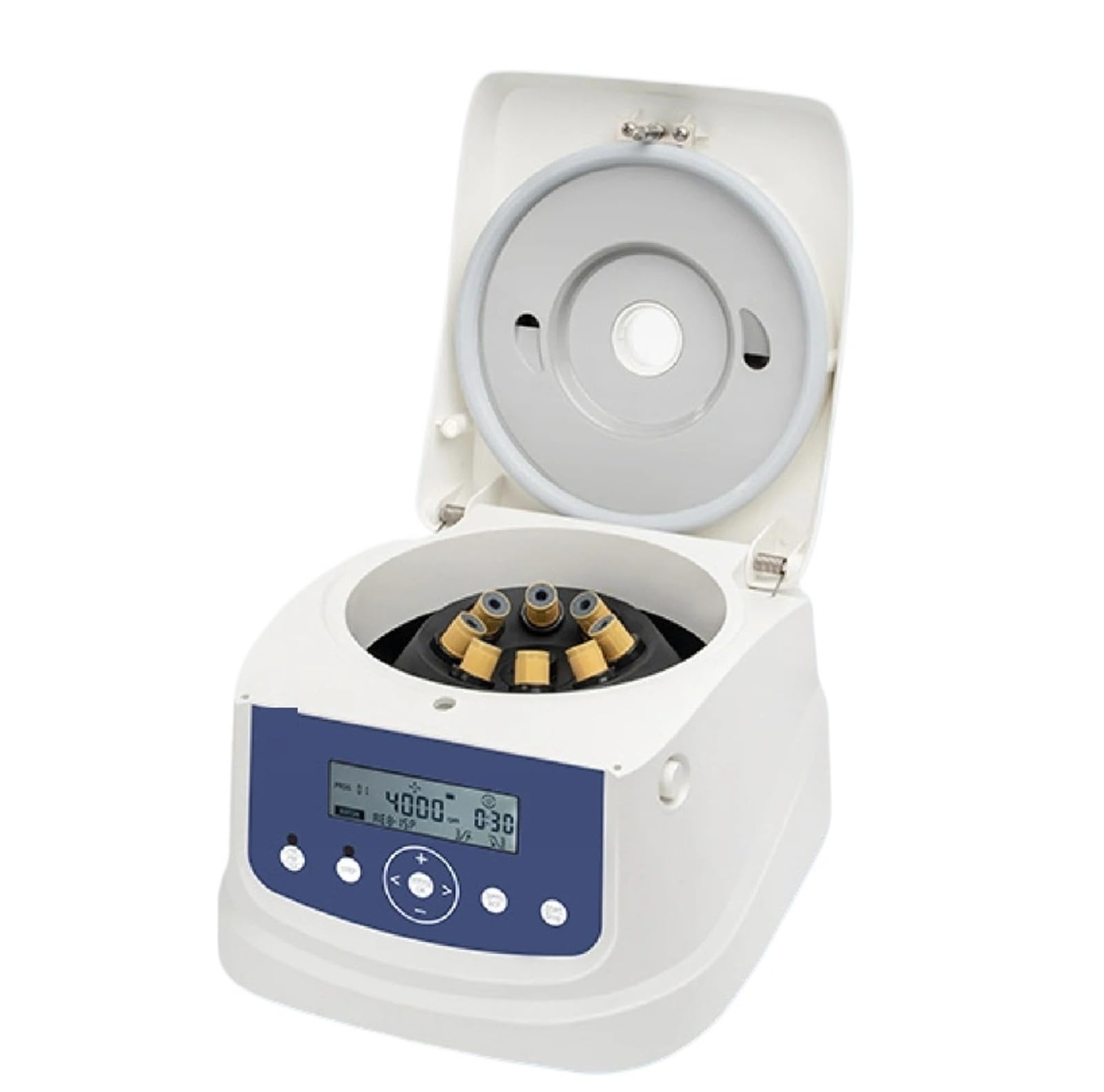 Centrífugo Centrífuga de sobremesa for plasma rico en plaquetas (PRP) 8×15 ml, baja velocidad, pantalla LCD, motor sin escobillas, 300-4000 RPM, for laboratorio clínico.