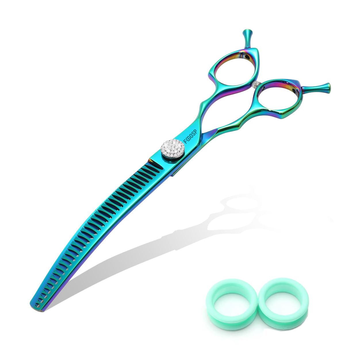ダイナミックカーブ PETGANIC 7.5インチ Grooming Dog Shears Thinning Curved Professional : Amazon.com お手入れ・トリミング用品