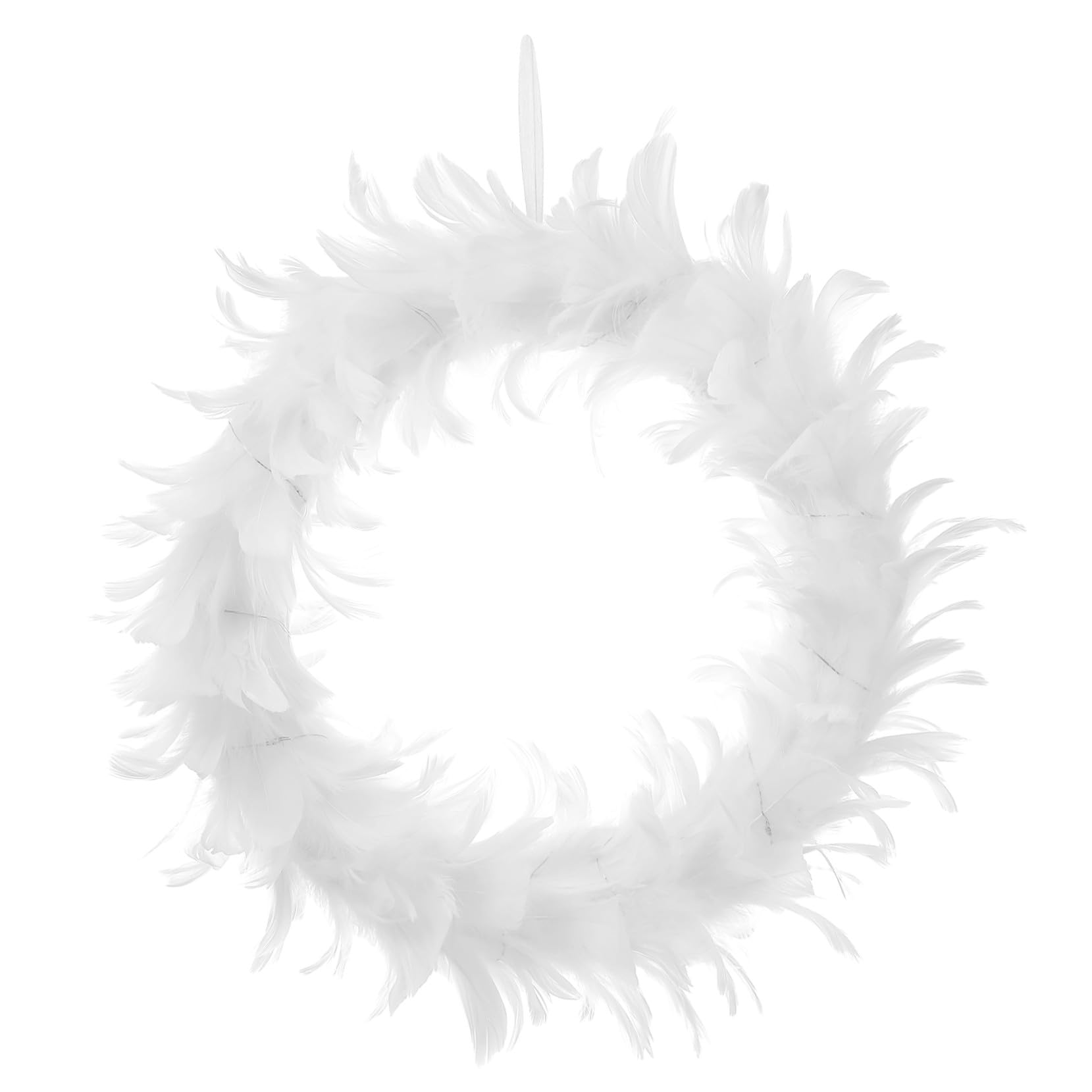 Couronne Lumineuse pour Porte Noël - Couronne Suspendue Blanche Esprit de Fête Féerique