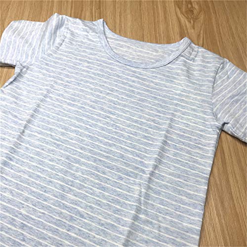 Image of Girl's Stripes Nightgowns Cotton Sleep Shirts Sleepwear Princess Nightdress