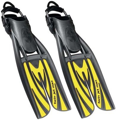 Scubapro Twin Jet Max Open Heel Split Fins, YL-SM