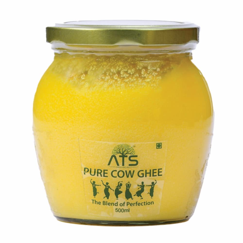 ATS Pure Cow Ghee 500ml Glass Bottle, Fresh natutal cow ghee made by Bilona method (Curd Churned) with goodness of health. (B0BHF5RJX7) Amazon Price History, Amazon Price Tracker