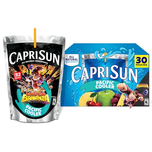 Capri Sun Pacific Cooler Mixed Fruit Flavored Juice Drink Blend, 30 ct Box, 6 fl oz Pouches