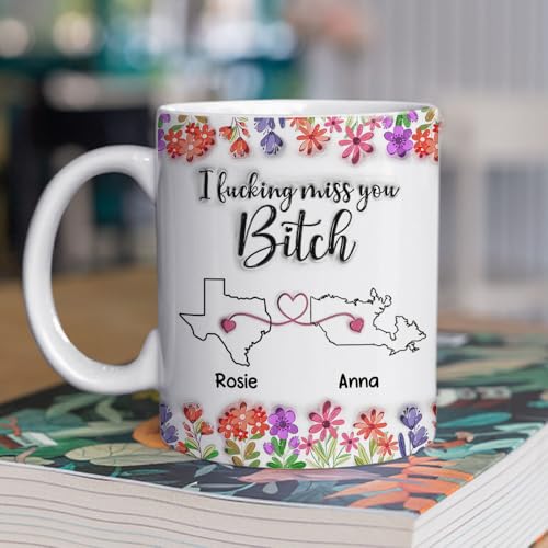 Mug personalizado 3D Wrappiness para amistad a distancia miniatura 6