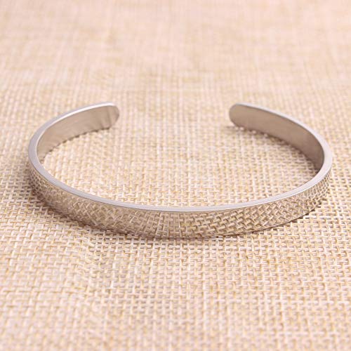 Friendship Bracelets For Women Friend Bracelet Sister Bff Gifts Cuff Bangle Friendship Personalized Mantra Jewelry With Gift Box (A True Friend Is A Journey Without An End) #TOP4