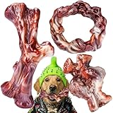 ChienBox Dog Toys for Aggressive Chewers: 3 Pack Dog Chew Toys, Indestructible Dog Toy for Medium Large Dogs, Tough Dog Toys to Keep Them Busy, Chew Toys for Dogs, Bacon Flavor