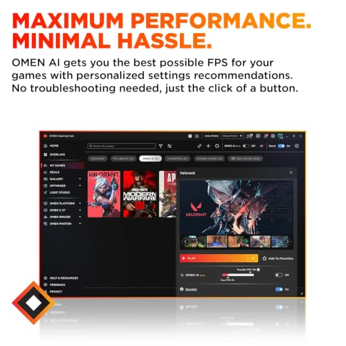 Image of HP OMEN 16L Gaming Desktop, NVIDIA GeForce RTX 3050 Graphics, Intel Core i5-14400F 10-Core Processor, 32GB DDR5 RAM 1TB SSD, Windows 11 Pro Tower Computer, Docking Station, Snow White