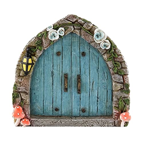 FITBEST Fairy Door and Windows for Trees Fairy Tree in The Dark Yard Art Sculpture Decoration for Kids Room Wall and Trees Outdoor