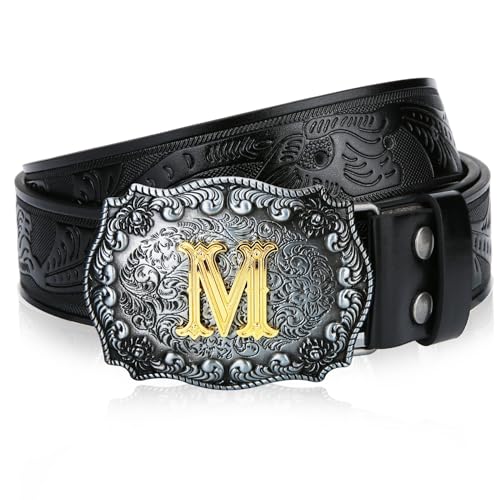 LCG LUCHENGYI Mens Western Cowboy Cowgirl Faux Leather...