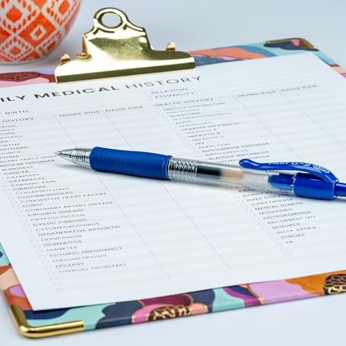 Image of Pilot G2 Retractable Premium Gel Ink Roller Ball Pens, Ultra Fine Point, Blue Ink, Dozen Box (31278)