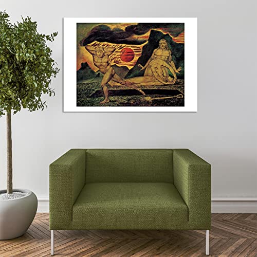 William Blake Abel poster encadré grand format mat design épuré