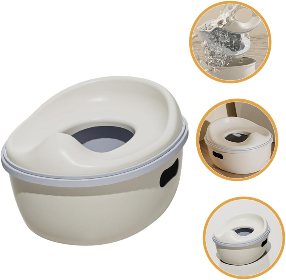 HOMSFOU Portable Boys and Girls Potty Training Toilet Seat Boy Girl Toilet for Sturdy and Easy to Clean