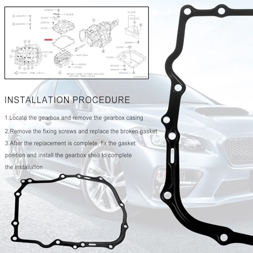 Image of 31338AA020 CVT Transmission Cover Gasket Fit for Subaru XV Crosstrek 2013-2015, Subaru Crosstrek 2016-2017