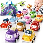 SYHLN Baby Toy Cars for 1 2 Year Old Boys Gift,12 Pcs Pull Back Cars Set
