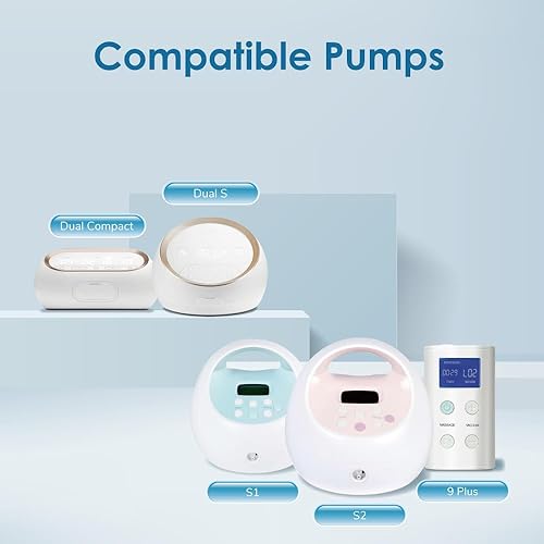 Miniatura 4 de Maymom Parte de la bomba compatible con el extractor de leche Spectra S1 S2 Spectra 9 Plus brida de boca ancha Incl una brida-0591in brida no brida