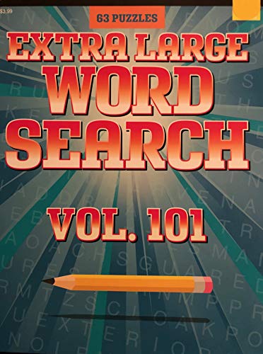 63 Extra Large Word Search Volume 101 by BENDON