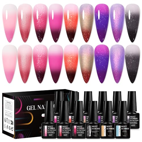 Gel Builder Cambia Color Termico con 12 Tonos Brillantes